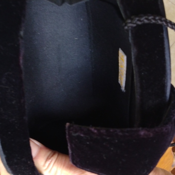 Magid Vintage Velvet Evening Bag Purse Crossbody Small - Picture 6 of 10